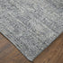 9' X 12' Gray and Silver Abstract Hand Woven Worn Faded Area Rug