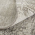 8' X 10' Gray and Silver Abstract Hand Woven Worn Faded Area Rug