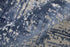 9' X 12' Blue and Ivory Abstract Hand Woven Worn Faded Area Rug
