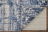 9' X 12' Blue and Ivory Abstract Hand Woven Worn Faded Area Rug