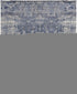 9' X 12' Blue and Ivory Abstract Hand Woven Worn Faded Area Rug