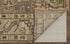 8' X 10' Ivory Gray And Brown Wool Geometric Hand Knotted Area Rug With Fringe