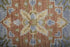 9' X 12' Blue Green And Yellow Geometric Hand Knotted Area Rug With Fringe