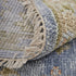 9' X 12' Blue Green And Yellow Geometric Hand Knotted Area Rug With Fringe