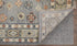 8' X 10' Gray Blue and Taupe Wool Geometric Hand Knotted Area Rug With Fringe
