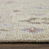 9' X 12' Tan Brown and Blue Wool Floral Hand Knotted Area Rug With Fringe