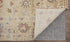 9' X 12' Tan Brown and Blue Wool Floral Hand Knotted Area Rug With Fringe