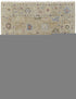 9' X 12' Tan Brown and Blue Wool Floral Hand Knotted Area Rug With Fringe
