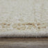 8' X 12' Ivory Tan and Gray Wool Floral Hand Knotted Area Rug