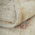 8' X 12' Ivory Tan and Gray Wool Floral Hand Knotted Area Rug