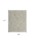 8' X 12' Gray and Brown Wool Floral Hand Knotted Area Rug