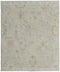 8' X 12' Gray and Brown Wool Floral Hand Knotted Area Rug