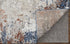 8' X 10' Blue Gray and Brown Abstract Power Loom Worn Faded Area Rug