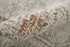 8' Gray Ivory And Burnt Orange Oriental Distressed Runner Rug With Fringe