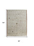 8' X 10' Ivory And Tan Wool Moroccan Hand Knotted Area Rug