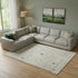 8' X 10' Ivory And Tan Wool Moroccan Hand Knotted Area Rug