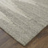 9' X 13' Gray and Ivory Ombre Hand Woven Area Rug