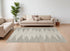 9' X 13' Gray and Ivory Ombre Hand Woven Area Rug