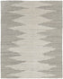 9' X 13' Gray and Ivory Ombre Hand Woven Area Rug