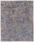 8' X 10' Blue Brown and Tan Abstract Power Loom Area Rug