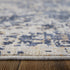 8' X 10' Blue Brown and Tan Abstract Power Loom Area Rug