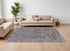 8' X 10' Blue Brown and Tan Abstract Power Loom Area Rug