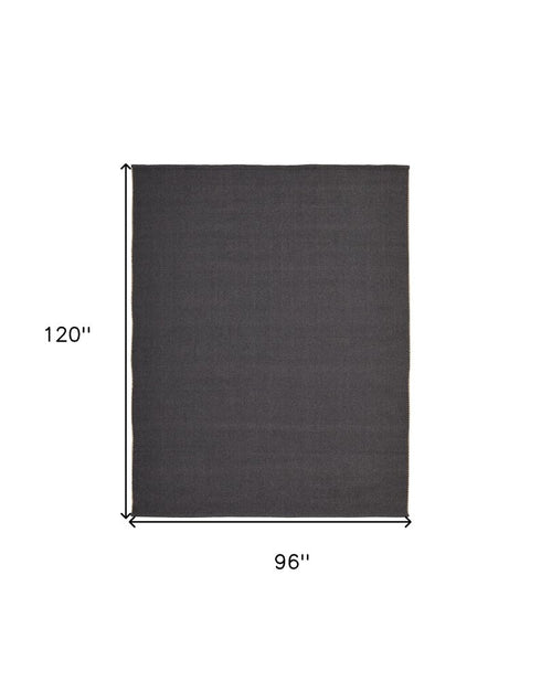 9' X 12' Tan and Gray Hand Woven Area Rug
