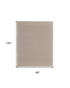 8' X 10' Ivory and Tan Hand Woven Area Rug