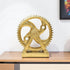 5" Antiqued Brass Resin Tabletop Sculpture
