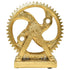 5" Antiqued Brass Resin Tabletop Sculpture