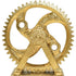 5" Antiqued Brass Resin Tabletop Sculpture