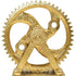 5" Antiqued Brass Resin Tabletop Sculpture