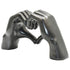 4" Black Resin Heart Hands Tabletop Sculpture