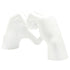 4" White Resin Heart Hands Tabletop Sculpture