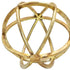 6" Antiqued Gold Metal Tabletop Sculpture
