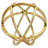 6" Antiqued Gold Metal Tabletop Sculpture