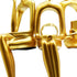 Set of Three Gold Resin People Tabletop Sculpture
