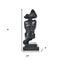 6" Black Resin Tabletop Sculpture