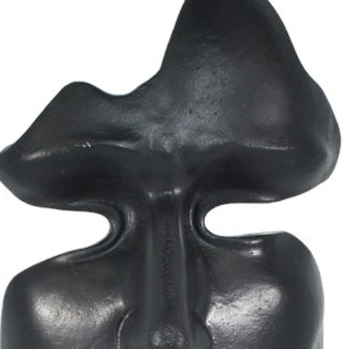 6" Black Resin Tabletop Sculpture