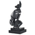 6" Black Resin Tabletop Sculpture