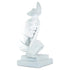5" White Resin Tabletop Sculpture