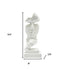 5" White Resin Tabletop Sculpture