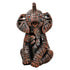 6" Brown And White Resin Elephant Tabletop Sculpture