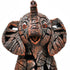 6" Brown And White Resin Elephant Tabletop Sculpture