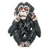 6" Brown Pink And Red Resin Monkey Tabletop Sculpture