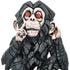 6" Brown Pink And Red Resin Monkey Tabletop Sculpture
