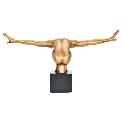 4" Bronze Resin Man Tabletop Sculpture