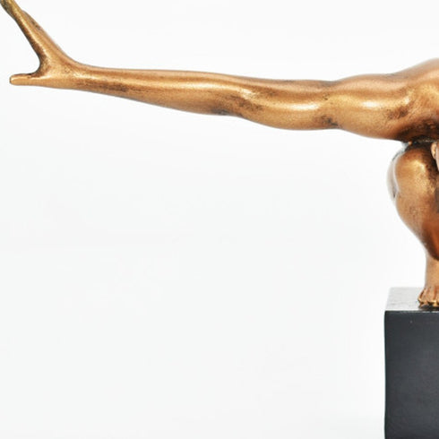 4" Bronze Resin Man Tabletop Sculpture