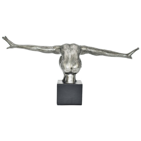 4" Pewter Resin Man Tabletop Sculpture