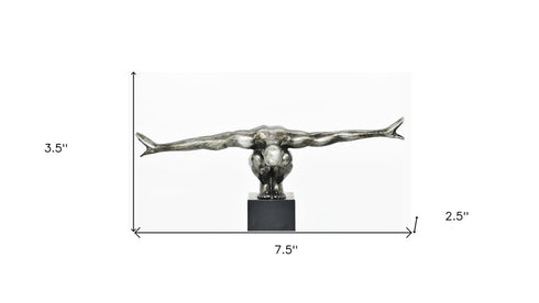 4" Pewter Resin Man Tabletop Sculpture